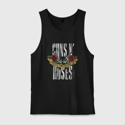 Мужская майка хлопок Guns N' Roses Рок группа