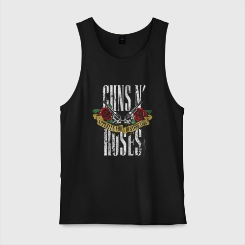 Мужская майка хлопок Guns N' Roses Рок группа