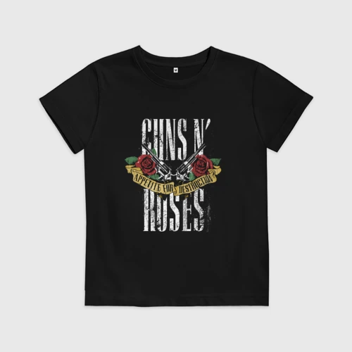Детская футболка хлопок Guns N' Roses Рок группа
