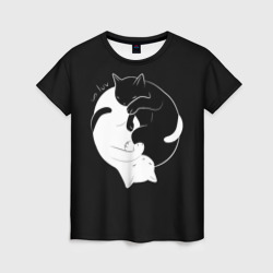 Бесконечная любовь Endless kitty love – Женская футболка 3D с принтом купить со скидкой в -26%