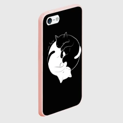 Чехол для iPhone 5/5S матовый Бесконечная любовь Endless kitty love - фото 2