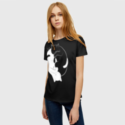 Женская футболка 3D Бесконечная любовь | Endless kitty love - фото 2