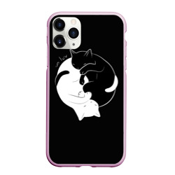 Чехол для iPhone 11 Pro Max матовый Бесконечная любовь Endless kitty love