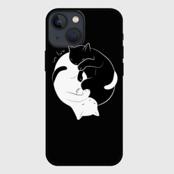 Чехол для iPhone 13 mini Бесконечная любовь Endless kitty love