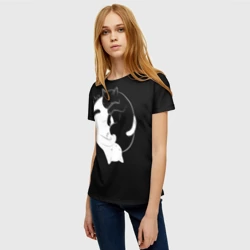 Женская футболка 3D Бесконечная любовь Endless kitty love - фото 2