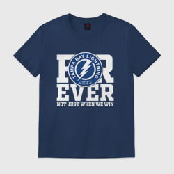 Мужская футболка хлопок Тампа Бэй Лайтнинг Tampa Bay Lightning forever not just when We win