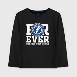 Детский лонгслив хлопок Тампа Бэй Лайтнинг Tampa Bay Lightning forever not just when We win