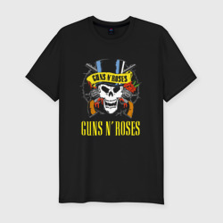 Мужская футболка хлопок Slim Guns n roses группа