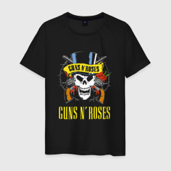 Мужская футболка хлопок Guns n roses группа