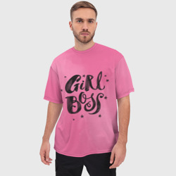 Мужская футболка oversize 3D Girl Boss! - фото 2