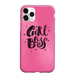 Чехол для iPhone 11 Pro Max матовый Girl Boss!