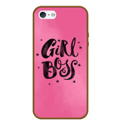 Чехол для iPhone 5/5S матовый Girl Boss!