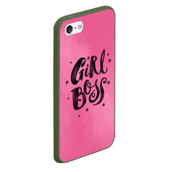 Чехол для iPhone 5/5S матовый Girl Boss! - фото 2