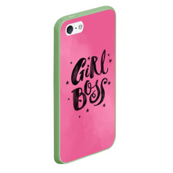 Чехол для iPhone 5/5S матовый Girl Boss! - фото 2