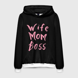 Мужская толстовка 3D Wife Mom Boss