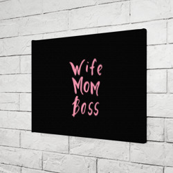 Холст прямоугольный Wife Mom Boss - фото 2