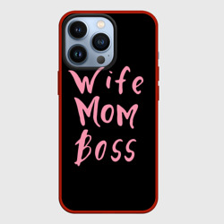 Чехол для iPhone 13 Pro Wife Mom Boss