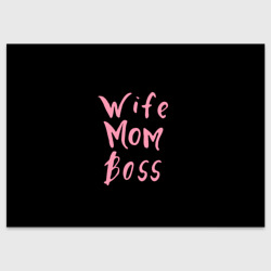 Поздравительная открытка Wife Mom Boss