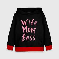 Детская толстовка 3D Wife Mom Boss