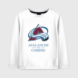 Детский лонгслив хлопок Colorado Avalanche are coming , Колорадо Эвеланш