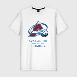 Мужская футболка хлопок Slim Colorado Avalanche are coming , Колорадо Эвеланш