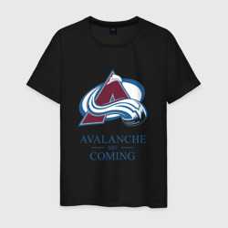 Мужская футболка хлопок Colorado Avalanche are coming , Колорадо Эвеланш