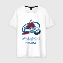 Мужская футболка хлопок Colorado Avalanche are coming , Колорадо Эвеланш