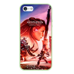 Чехол для iPhone 5/5S матовый Horizon Forbidden West game poster