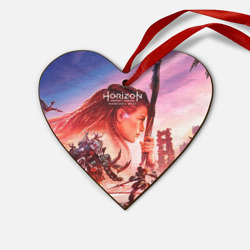 Деревянная игрушка Сердце Horizon Forbidden West game poster