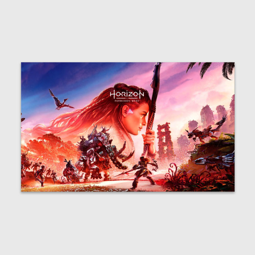 Бумага для упаковки 3D Horizon Forbidden West game poster