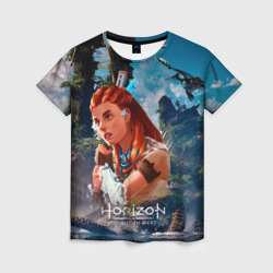 Женская футболка 3D Aloy   horizon