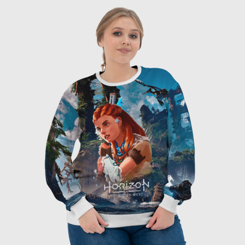 Женский свитшот 3D Aloy   horizon, цвет 3D печать - фото 6