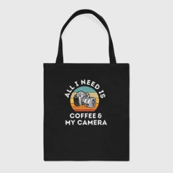 Шоппер BioNature Все что мне нужно, это кофе и моя камера