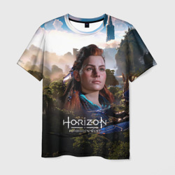 Мужская футболка 3D Aloy Horizon Forbidden West game
