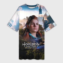 Платье-футболка 3D Aloy Horizon Forbidden West game