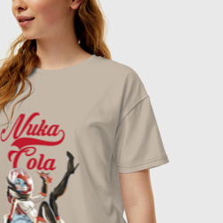 Женская футболка хлопок Oversize Fallout Nuka Cola - furry poster - фото 2