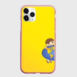Чехол для iPhone 11 Pro Max матовый Мальчик из советского Атласа Мир