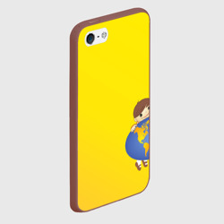 Чехол для iPhone 5/5S матовый Мальчик из советского Атласа Мир - фото 2