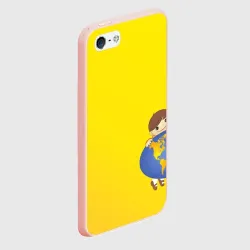 Чехол для iPhone 5/5S матовый Мальчик из советского Атласа Мир - фото 2