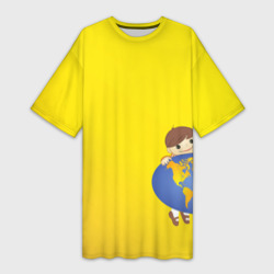 Платье-футболка 3D Мальчик из советского Атласа Мир