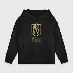 Детское худи Oversize хлопок Knights are coming , Вегас Голден Найтс , Vegas Golden Knights