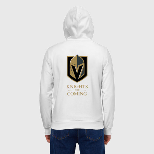 Мужская толстовка на молнии хлопок Knights are coming , Вегас Голден Найтс , Vegas Golden Knights - фото 3