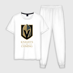 Мужская пижама хлопок Knights are coming , Вегас Голден Найтс , Vegas Golden Knights