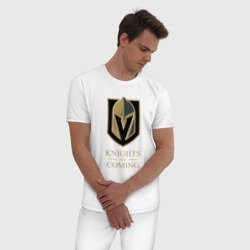 Мужская пижама хлопок Knights are coming , Вегас Голден Найтс , Vegas Golden Knights - фото 2