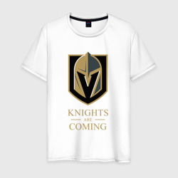 Мужская футболка хлопок Knights are coming , Вегас Голден Найтс , Vegas Golden Knights