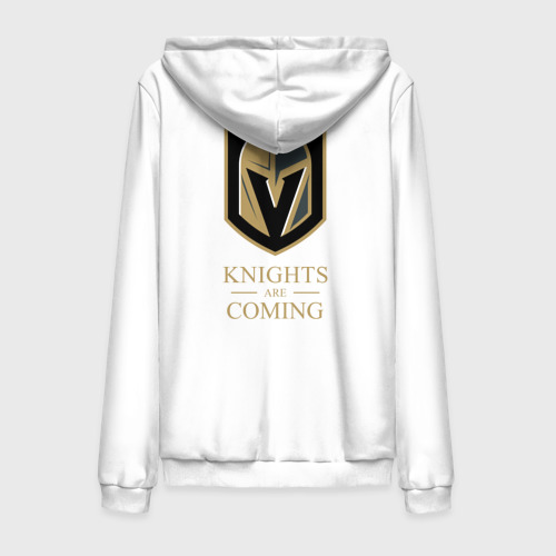 Мужская толстовка на молнии хлопок Knights are coming , Вегас Голден Найтс , Vegas Golden Knights