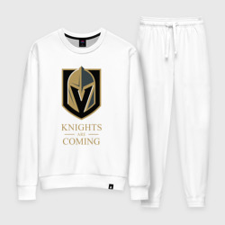 Женский костюм хлопок Knights are coming , Вегас Голден Найтс , Vegas Golden Knights