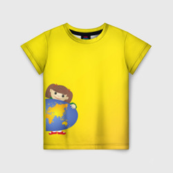 Детская футболка 3D Девочка из Советского Атласа Мир