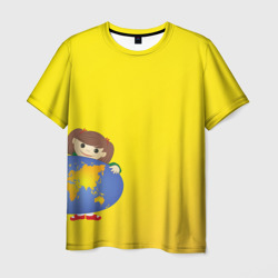 Мужская футболка 3D Девочка из Советского Атласа Мир