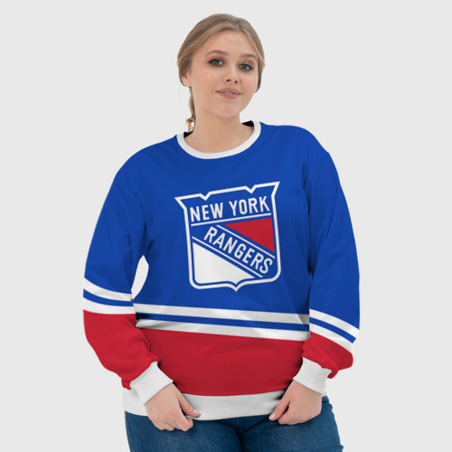 Женский свитшот 3D New York Rangers Нью Йорк Рейнджерс, цвет 3D печать - фото 6